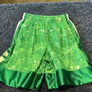 Green Nike dri fit shorts